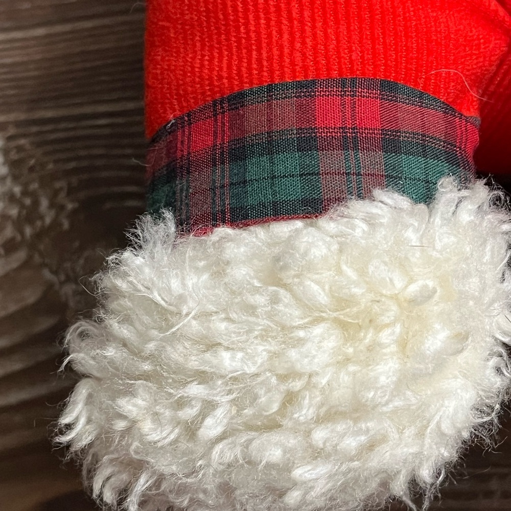 Vintage OshKosh B'gosh Teddy Bear with Holiday Red Overalls Eden Toys - Picture 7 of 14